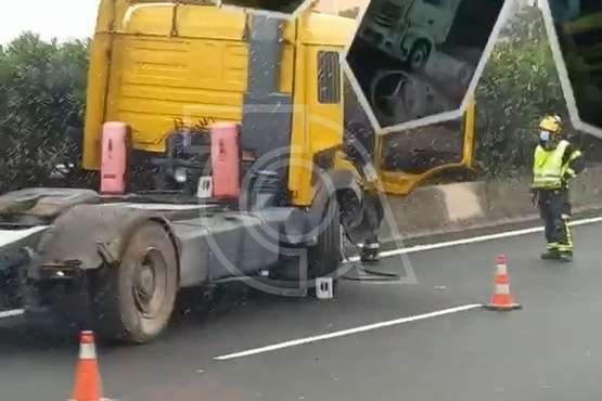 Colisión de dos vehículos y un atropello en la GC-1, en dos accidentes, a su paso por Telde/TA.
